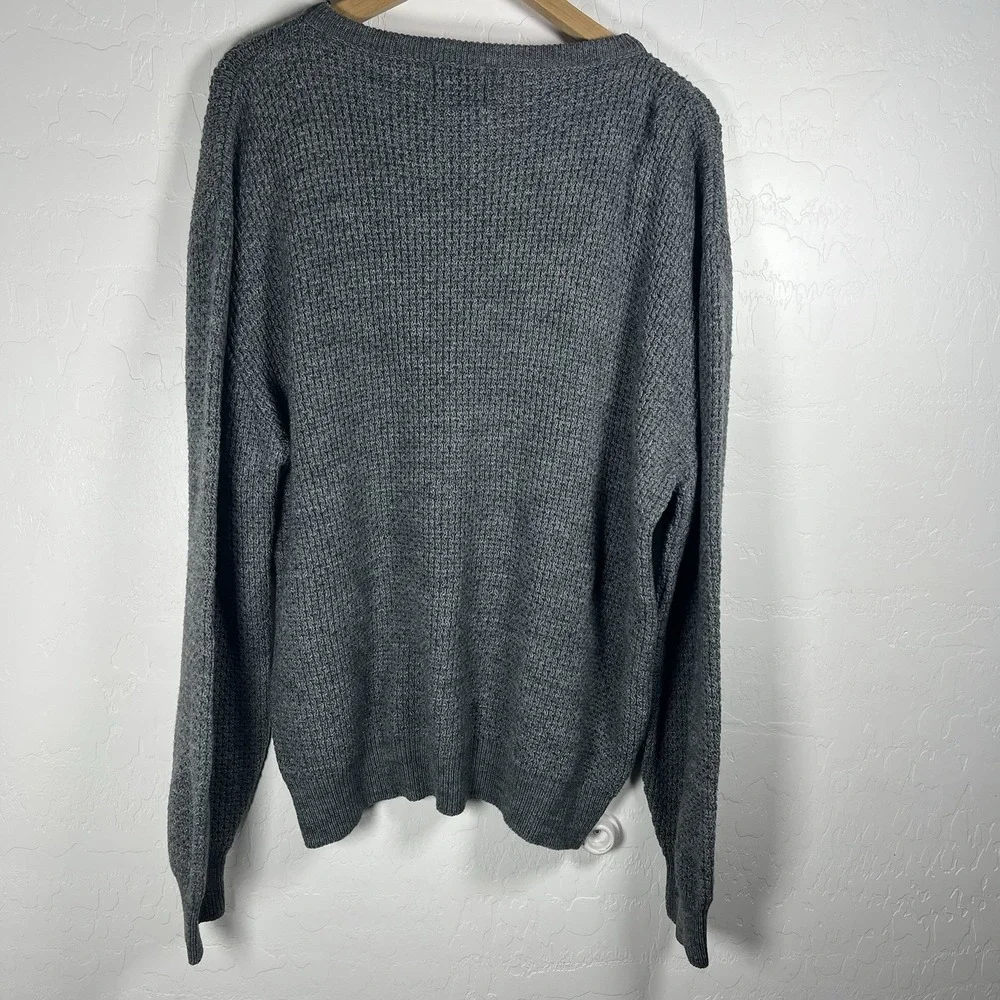 ROYAL NORTH MILLS OUTFITTERS Gray Crew Neck PULLOVER SWEATER MEN'S Large